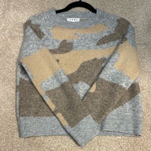 THML Gray and Tan Camouflage Sweater